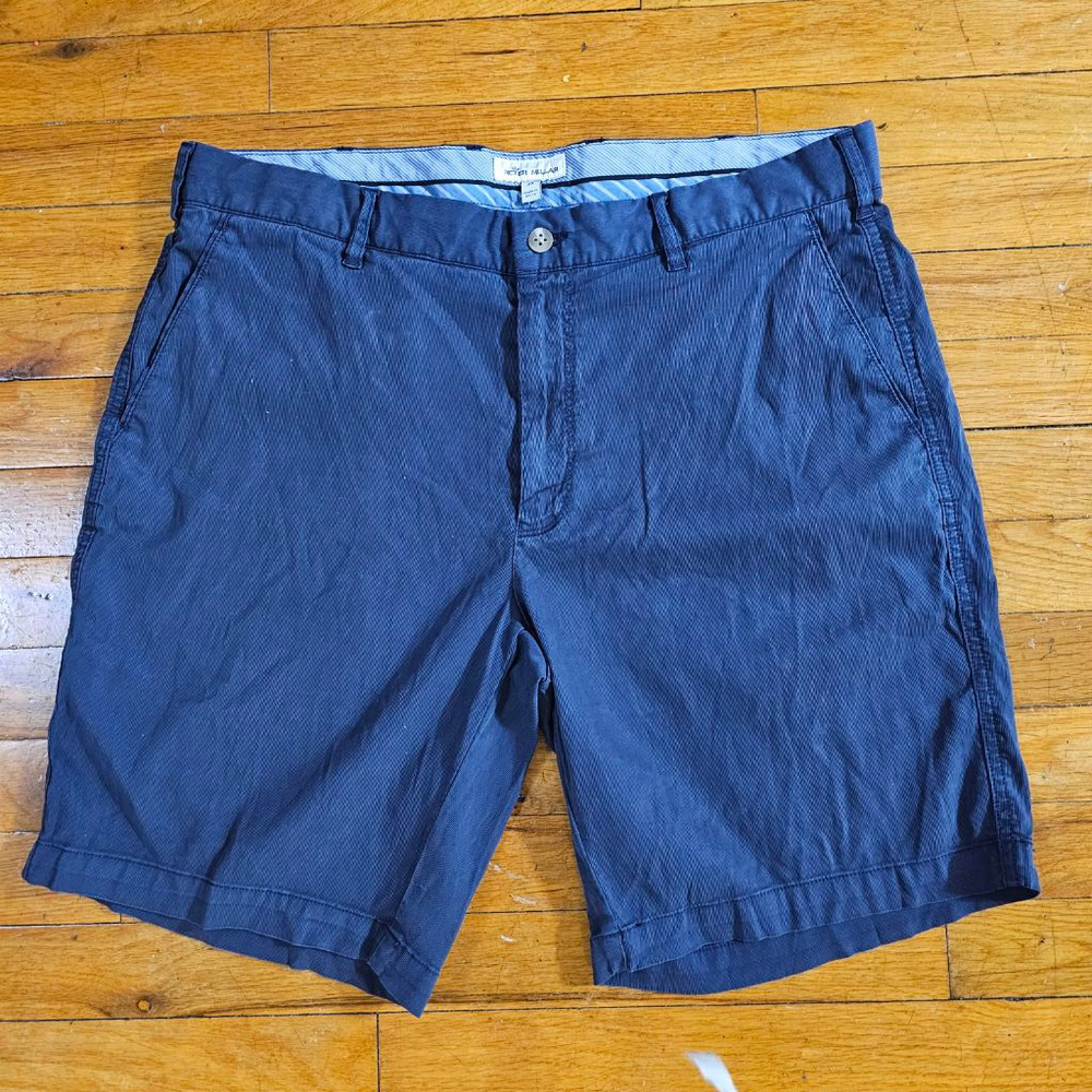 Peter Millar Men's Chino Shorts Blue Size 35